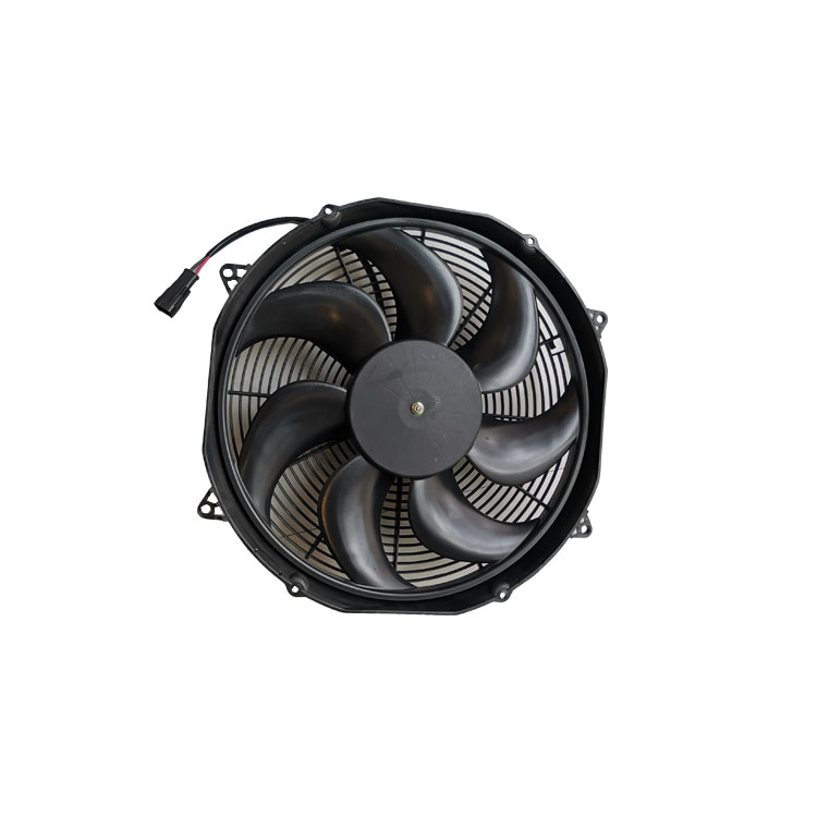 24V 385mm Brushed DC Condenser Fan in Puller 