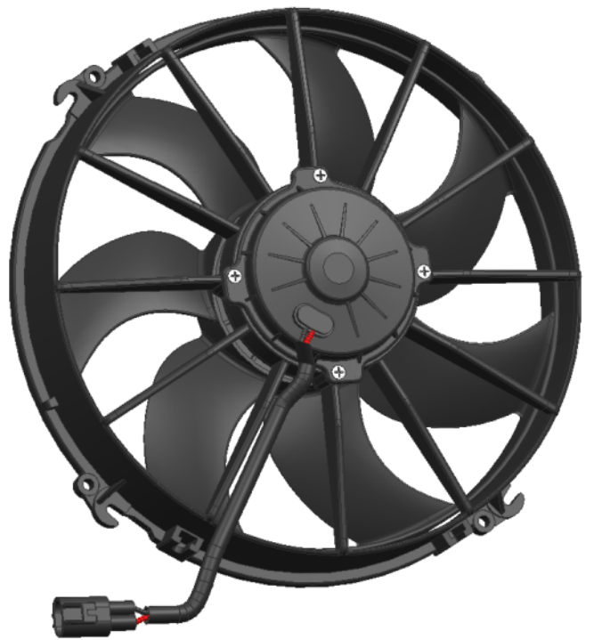  DC Brush Axial Fan 24V 12inch 2800m³/H air volume3000RPM Pull air direction SLT1224X-003