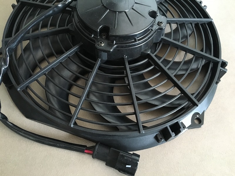 12V 10inch 255mm Brushed DC Condenser Fan in Pusher SLT1012C001