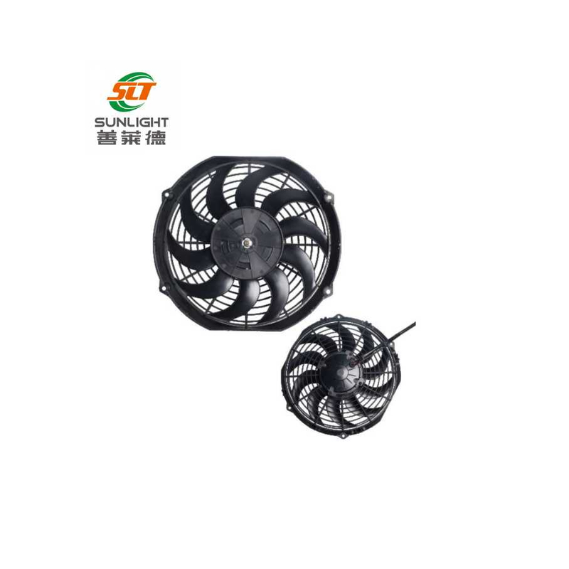 24V 11inch Brushed DC Condenser Fan in Pusher Sunlight Motor