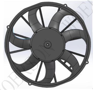  Brushless Axial Fan 24V 14inch WBLF-1451-BS3350 IP68